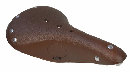 Gyes brown leather saddle - leather, st15